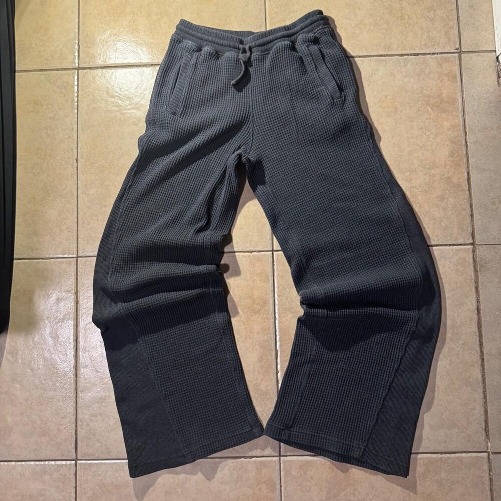 Y2k aerie black waffle knit sweats size XXS in Womens